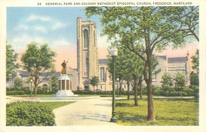 Frederick, Maryland Memorial Park, Cavalry Methodist Church, White Border Unused