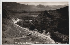 Argentina Vista Parque Rivadavia San Juan Vintage RPPC C138