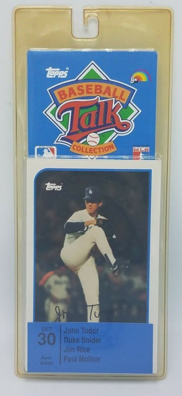 1989 Topps Baseball Talk Soundcard Collection #30 John Tudor Paul Molitor NOS