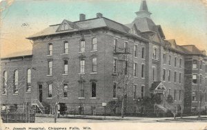 Chippewa Falls Wisconsin 1910 Postcard St. Joseph Hospital 