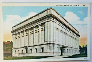 Vintage Postcard from Masonic Temple, Patterson New Jersey PC394
