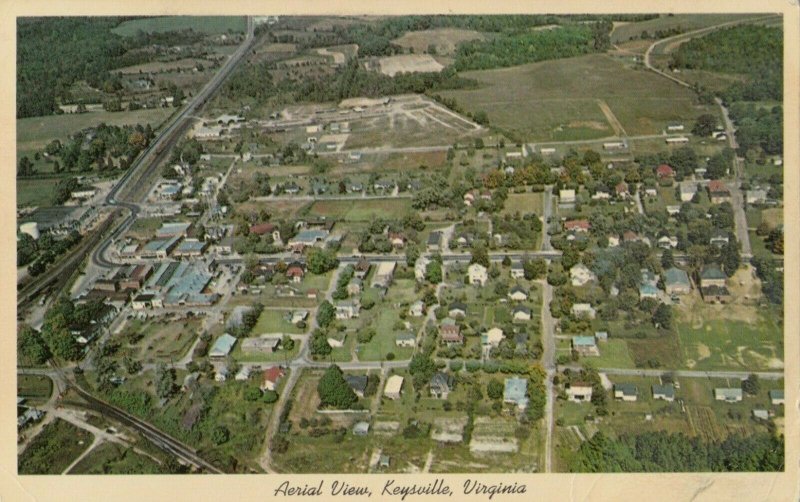 KEYSVILLE, Virginia, 1950-60s; Aerial View
