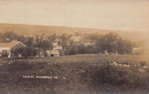 J76/ Waldoboro Maine RPPC Postcard c1910 Birdseye Homes  247