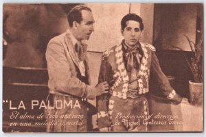 Vintage 'La Paloma' Spanish Postcard Featuring Miguel Contreras Gómez