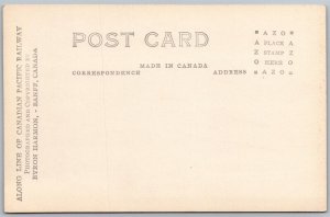 Vtg Banff Canada Johnson Canyon Foot Bridge Stairs RPPC 1920s View Postcard