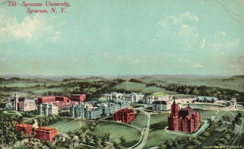 Vintage Postcard 1911 Syracuse University Syracuse NY New York Pub. Rudolph Bros