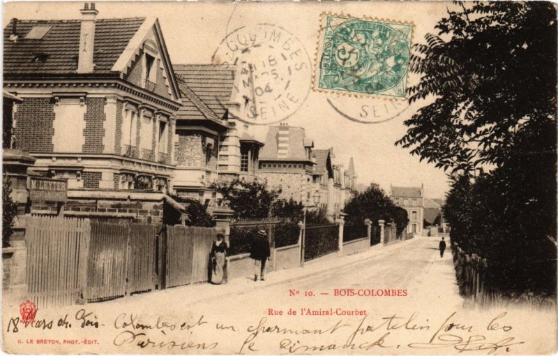 CPA BOIS-COLOMBES - Rue de l'amiral-Courbet (987048)