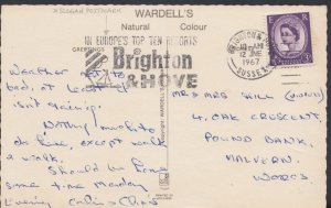 Slogan Postmark Postcard - In Europe's Top Ten Resorts, Brighton & Hove RF992