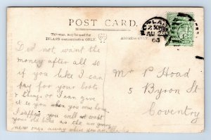 RPPC HMS Drake Royal Navy Armored Cruiser 1908 Postcard N11 