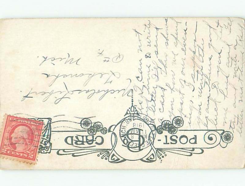 Bamforth Comic signed MILITARY MAN SEWING HIS PANTS AB9742