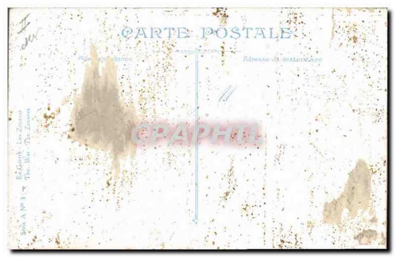 Old Postcard The Army zouzous