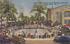 Florida Lake Worth The Shuffle Board Courts And Municipal Auditorium