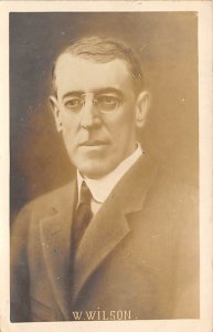 President Woodrow Wilson View Postcard Backing 