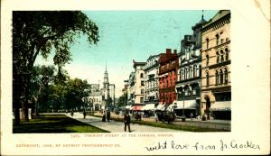 BOSTON MA, LOT OF 2! Tremont St Common, Frog Pond, 1900 Vintage Postcards MA8061