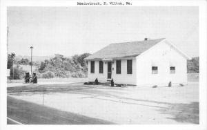 maine East Wilton Meadowbrook Campground  Office and Gas Pumps