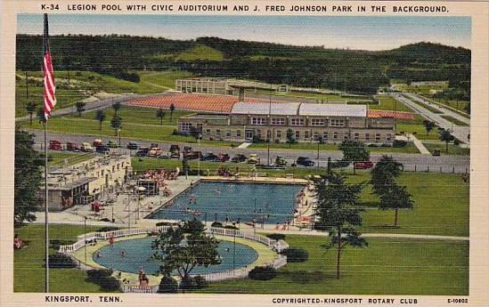 Legion Pool With Civic Auditrium And J Fred Johnson Park In The Background Ki...