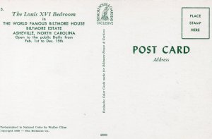 11006 Louis XVI Bedroom, Biltmore House, Asheville, North Carolina 1960