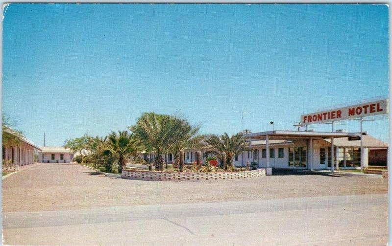 LAREDO, Texas  TX    Roadside   FRONTIER MOTEL  ca 1950s-60s     Postcard