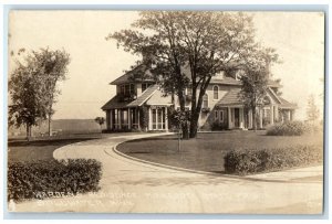 c1918 Warden's Residence State Prison Stillwater MN RPPC Photo Postcard