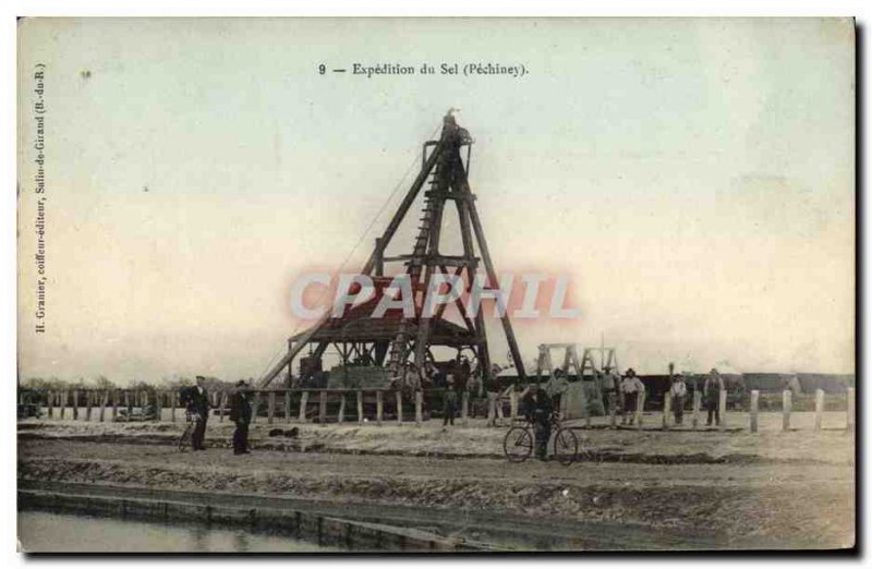 Old Postcard Expedition salt Pechiney
