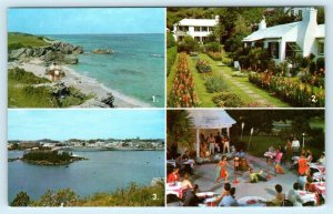 BERMUDA ~ Multi View WARWICK BEACH, Limbo Dancers, Hamilton, Home 1960s Postcard