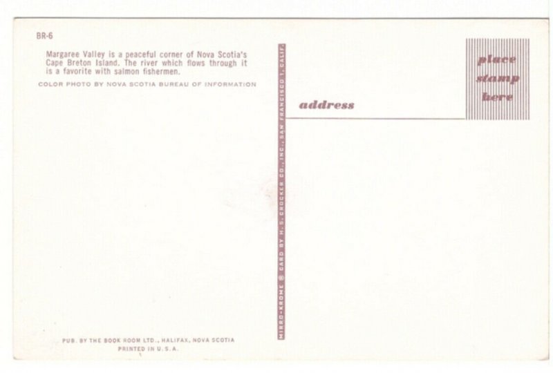 Margaree Valley, Cape Breton, Nova Scotia, Vintage Chrome Postcard