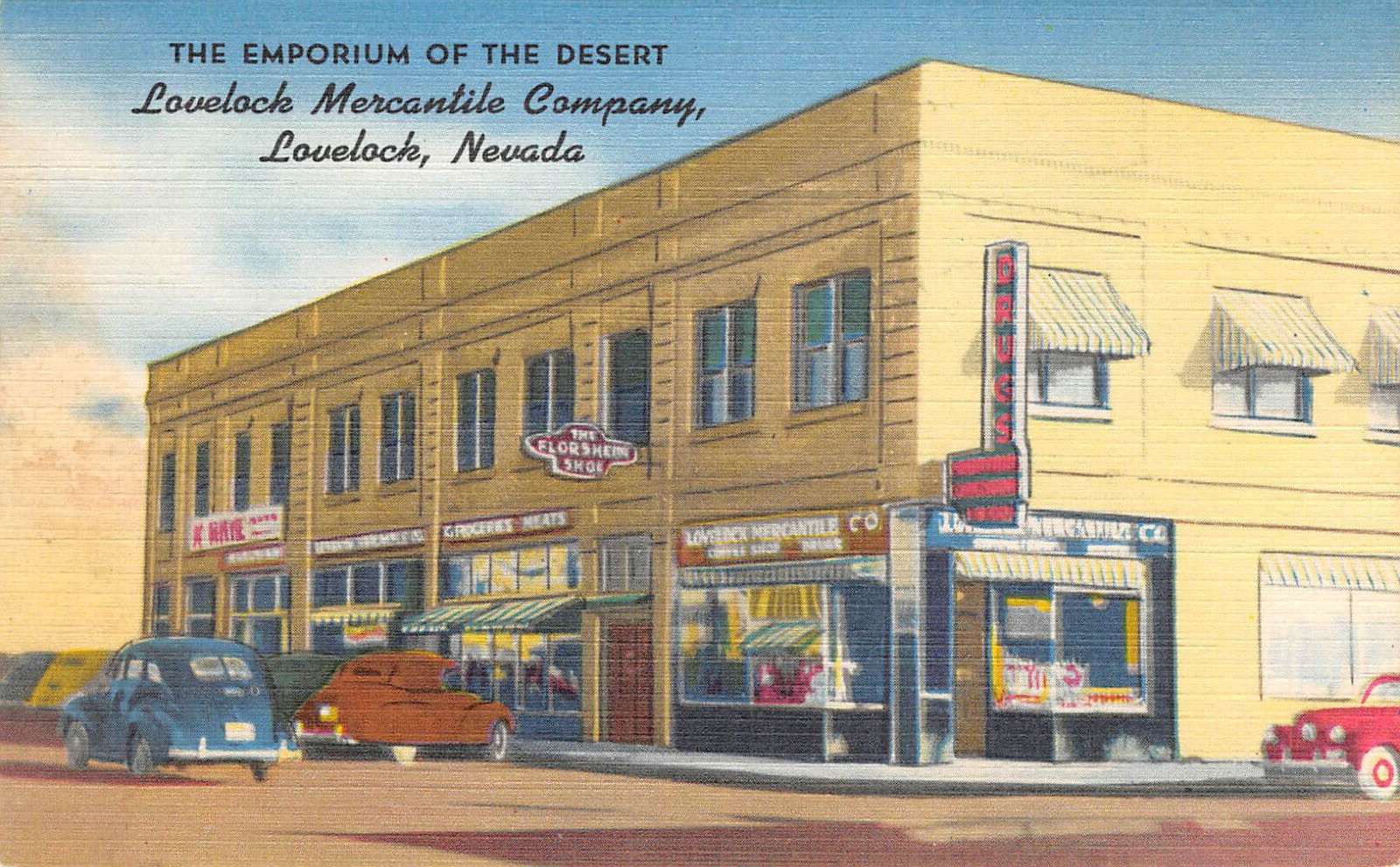 LOVELOCK MERCANTILE COMPANY Lovelock, Nevada Department Store ca 1940s