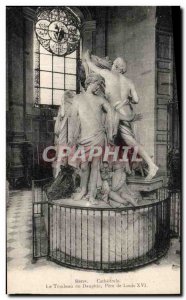 Old Postcard Sens La Cathedrale The Tomb of the Dauphin father of Louis XVI