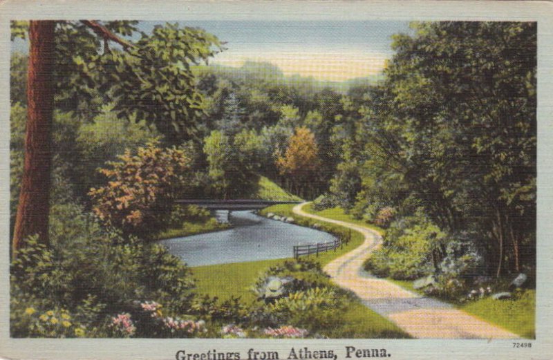 Postcard Greetings from Athens PA