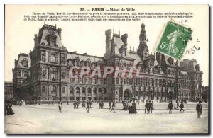 Old Postcard Paris City Hall