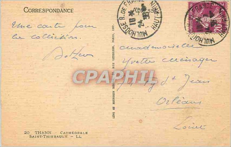 Old Postcard Thann Cathedrale Saint Thiebault