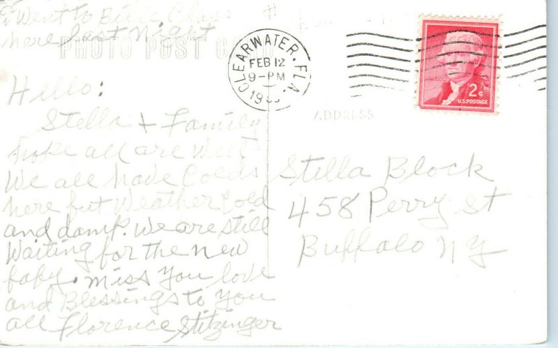 1940s Trinity College Clearwater FL Real Photo Postcard