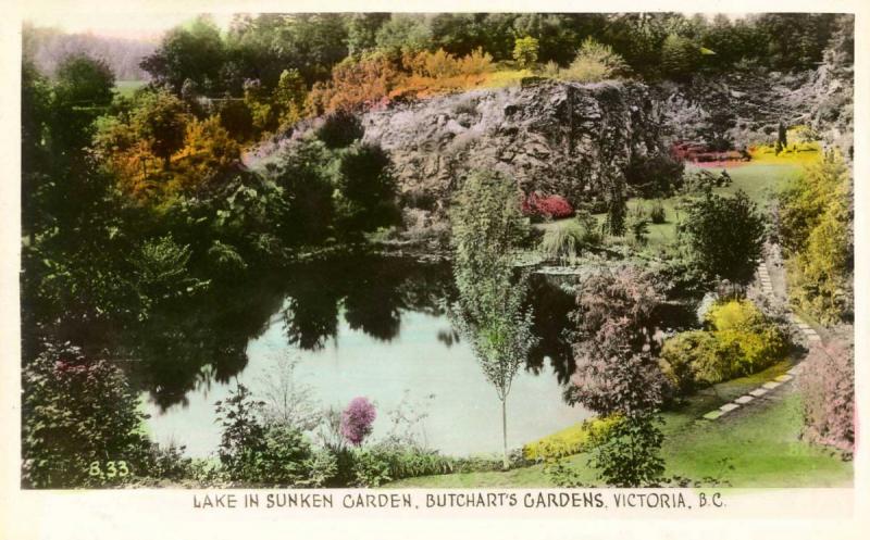 Canada - British Columbia, Victoria. Butchart's Gardens.   *RPPC