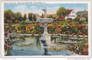 Rhode Island Providence Nock's Fountain Roger Williams Park