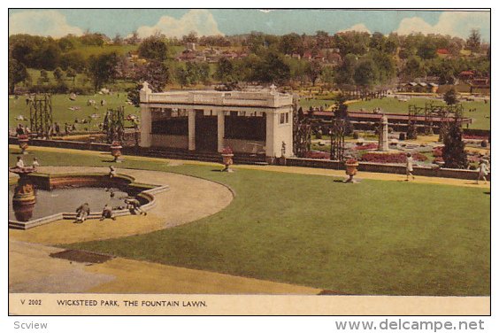 Wicksteed Park, The Fountain Lawn, Northamptonshire, England, UK, 1900-1910s