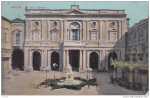 MALTA, 1900-1910's; Public Library