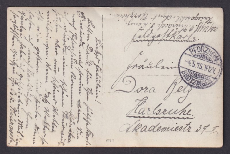 Vinatge postcard GERMANY WWI Patriotic Map