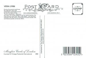 Vera Lynn Post Card
