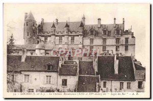 Old Postcard Loches Renaissance Chateau Logis said the king