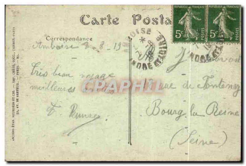 Amboise Old Postcard The castle