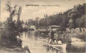 Turkey Constantinople Fresh waters of Asia Istanbul Vintage Postcard 08.43