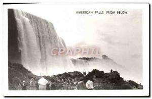 Old Postcard American Falls From Below