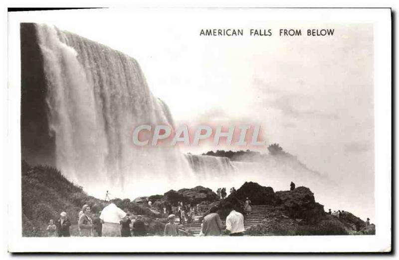 Old Postcard American Falls From Below