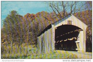 Licking County Covered Bridge #4 Over Rocky Fork Fallsburg Ohio