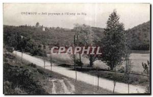 Cremieu - Beautiful Landscape and Rice Pond - Old Postcard