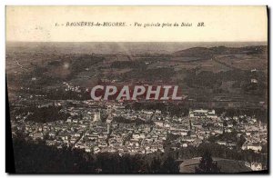 Old Postcard Bagneres de Bigorre General View from Bedat