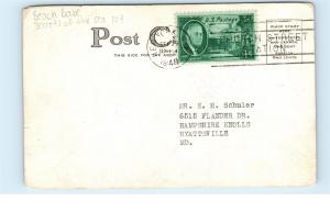 1940s Beach Babe in Sand Secrets of the Sea New York NY Vintage Old Postcard A39