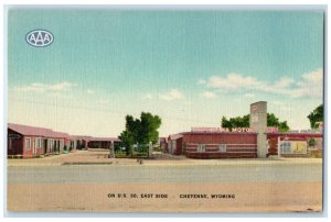 c1930's Minehaha Motor Lodge On US East Side Cheyenne Wyoming WY Postcard
