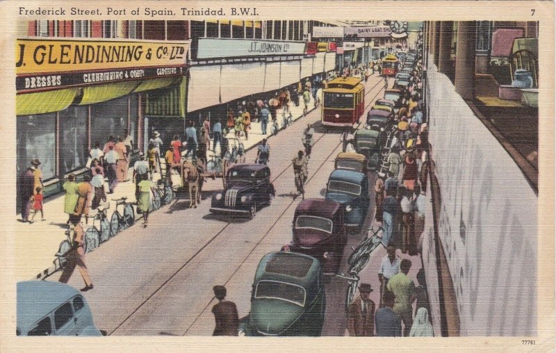 Trinidad Port Of Spain Trolley On Frederick Street sk4653