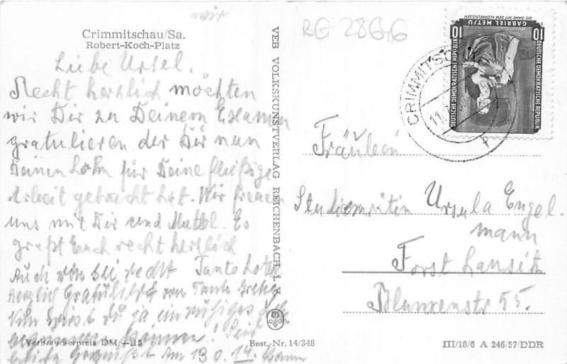BG28646  robert koch  platz  crimmitschau i sa   germany   CPSM 14x9cm